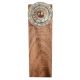 2 Pieces Emerald Hue Golden Pattern Ceramic Wooden Door Stopper